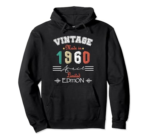 Consigue ahora Nacido En Abril Navidad 1960 Vintage Feliz Cumpleaños 64 años Sudadera con Capucha Top Precio 2024 | regaloscumple.com