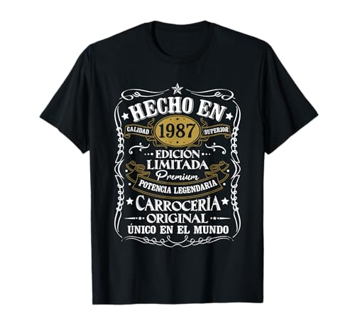 Comprar 37 Navidad Cumpleaños 37 Años Hombre Hecho en 1987 Vintage Regalo Camiseta Rebajas 2024 | regaloscumple.com