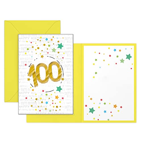 Comprar ARKRAFT Tarjeta Regalos felicitación con número oro (100 años) Ofertas 2024 | regaloscumple.com