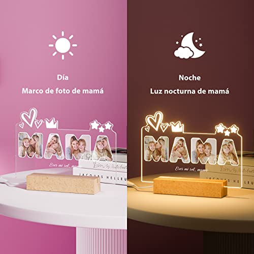 Ofertas en regaloscumple.com Lampara con Foto Marcos Profundidad 3D, Día Madre, Regalo Cumpleaños, Acción