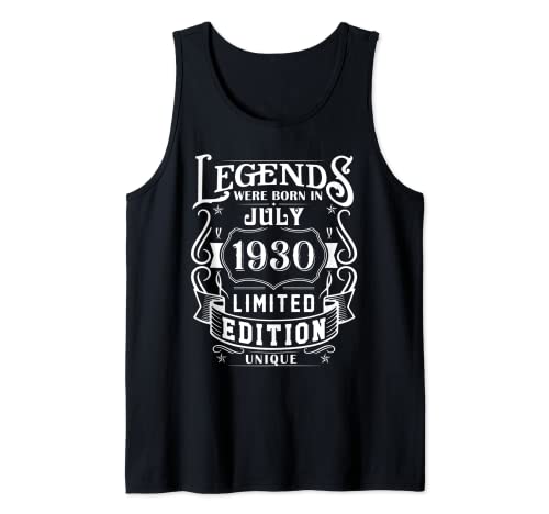 Comprar Cumpleaños Julio Catálogo 1930 Edición Limitada Regalo Legend July Camiseta sin Mangas Ofertas 2024 | regaloscumple.com