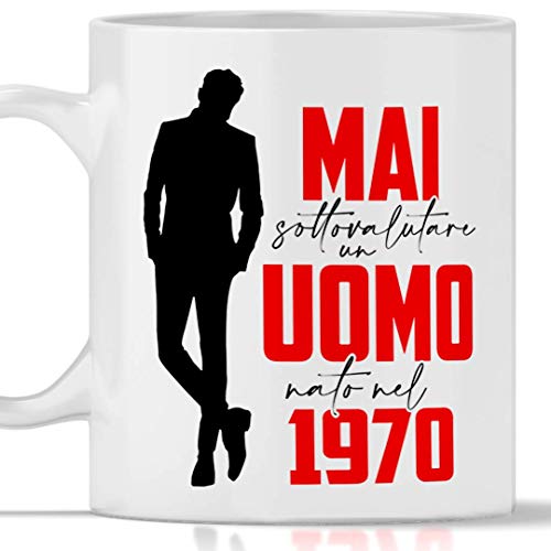 Consigue ahora Taza 1970 cumpleaños hombre 51 Ideas para regalar años Idea regalo No subestima un hombre nacido en 1970 Top Precio 2023 | regaloscumple.com