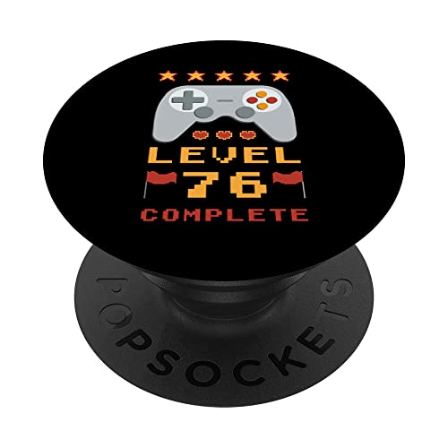 Consigue ahora BlackFriday Cumpleaños 76 Nivel 76 Completo PopSockets PopGrip Intercambiable Ofertas 2024 | regaloscumple.com