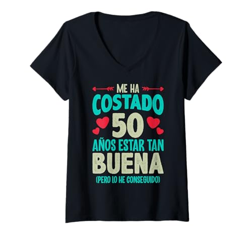 Consigue ahora Me Ha Costado 50 Años Regalo 50 Cumpleaños 1970 For Ella Camiseta Cuello V Navidad Ofertas 2024 | regaloscumple.com