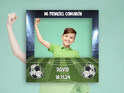 Comprar en Amazon Oedim Photocall en Cartón Comunión Niño Atrezzos Personalizado, 100 x cm, Eventos o Celebraciones puntuales, Ventana Troquelada, Divertido