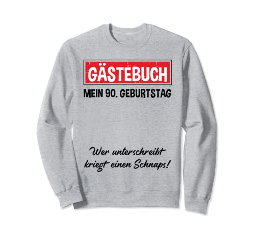Comprar Libro visitas para fiesta 90 cumpleaños para diferenciar 90 Promoción años Sudadera Top Precio 2024 | regaloscumple.com