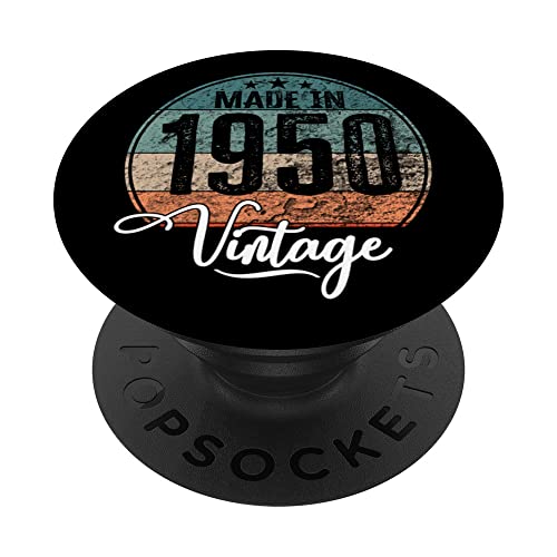 Consigue ahora Cumpleaños Vintage Año Cumpleaños nacimiento 1950 Cumpleaños bday PopSockets PopGrip Intercambiable Top Precio 2025 | regaloscumple.com