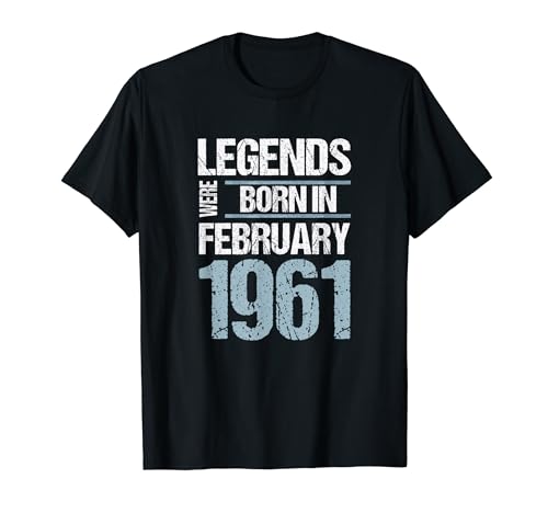 Comprar Las leyendas nacieron en febrero Ideas para regalar 1961 Cumpleaños Camiseta Top Precio 2024 | regaloscumple.com