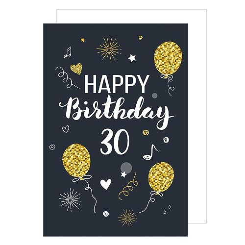 Consigue ahora Edition Seidel Tarjeta felicitación 30 cumpleaños tamaño XXL Cumpleaños con sobre tamaño A4 tarjeta felicitación cumpleaños tarjeta felicitación tarjeta felicitación cumpleaños para Top Precio 2023 | regaloscumple.com