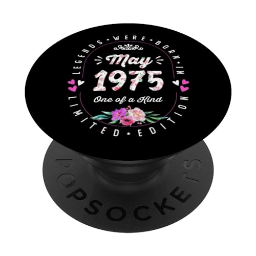 Comprar Cumpleaños Floral - Las Leyendas nacen en Mayo Navidad 1975 PopSockets PopGrip Intercambiable Rebajas 2024 | regaloscumple.com