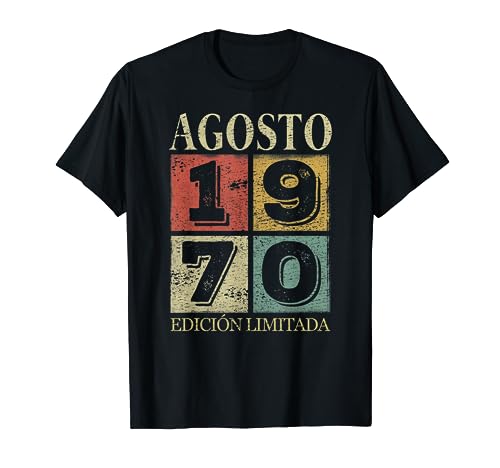 Consigue ahora Cumpleaños 53 Años Cumpleaños 1970 Hombre 53 Agosto Edición Limitada Camiseta Ofertas 2024 | regaloscumple.com