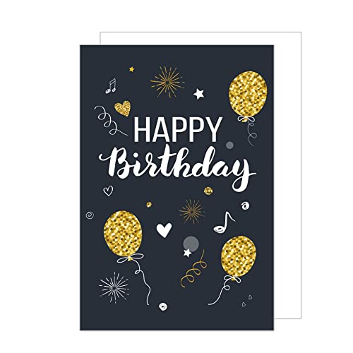 Comprar Edición Promoción Seidel - Tarjeta cumpleaños XXL con sobre. A4 - Tarjeta billete para hombre mujer globos dorados (A4-G2896) Top Precio 2025 | regaloscumple.com