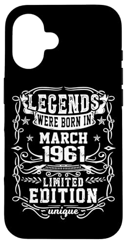 Consigue ahora Carcasa para Ideas para regalar iPhone 16 Cumpleaños Marzo 1961 Edición Limitada Regalo March 1961 Rebajas 2024 | regaloscumple.com