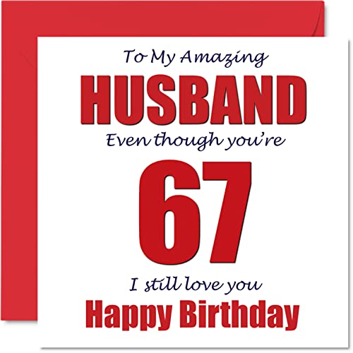 Consigue ahora Divertidas tarjetas Regalos cumpleaños número 67 para marido – 67 I Still Love You – Tarjeta feliz cumpleaños para marido esposa pareja regalos broma tarjetas felicitación humor broma Ofertas 2025 | regaloscumple.com