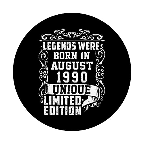 Comprar en Amazon Cumpleaños Agosto 1990 Edición Limitada Regalo Legend PopSockets PopGrip Intercambiable