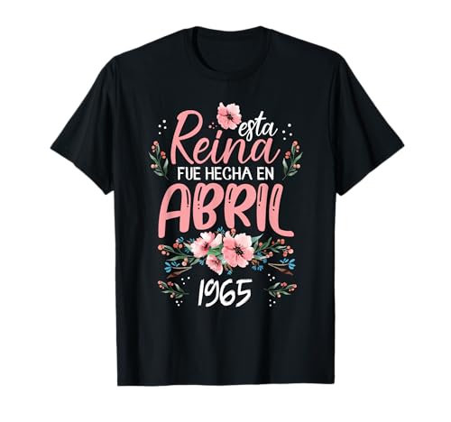 Comprar Hecha En Abril 1965 Mujer Regalo 59 Años Cumpleaños Promoción Camiseta Ofertas 2024 | regaloscumple.com