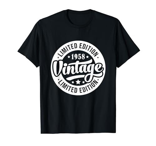 Comprar Camiseta vintage 1958 para hombre edición limitada cumpleaños Navidad 1958 Camiseta Top Precio 2024 | regaloscumple.com