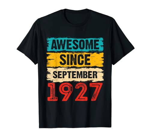 Comprar Regalos Regalos 96 años impresionantes desde septiembre 1927 Camiseta Top Precio 2024 | regaloscumple.com