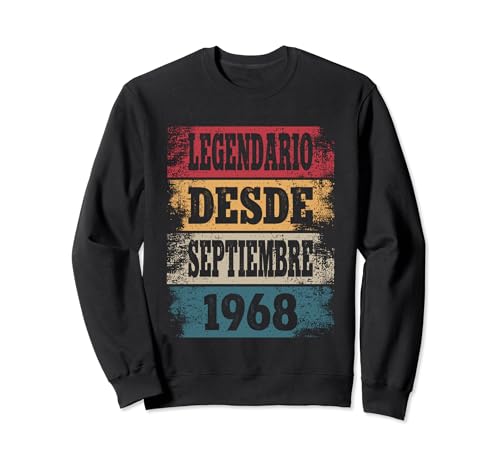 Comprar Legendario Desde Septiembre 1968 - Cumpleaños 56 Años Sudadera Navidad Top Precio 2024 | regaloscumple.com