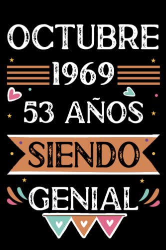 Consigue ahora CUADERNO Octubre 1969 53 Años Siendo Genial: Libro visitas cuaderno 110 Promoción páginas felicitaciones idea regalo regalo Para la esposa novia mujer La madre Ofertas 2024 | regaloscumple.com