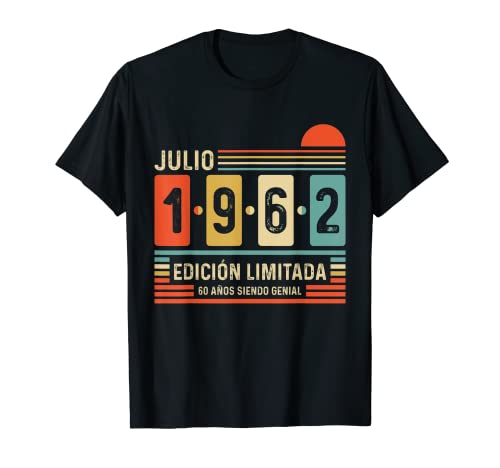 Consigue ahora 60 Años Julio 1962 Leyenda Ideas para regalar Regalo 60 Cumpleaños Camiseta Top Precio 2025 | regaloscumple.com