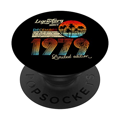 Comprar Cumpleaños Legendario Desde Diciembre De 1979 Regalo. PopSockets PopGrip Intercambiable Regalos Top Precio 2024 | regaloscumple.com