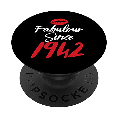 Comprar BlackFriday Fabulous Since 1942 camisetas 80 Cumpleaños Retro Vintage PopSockets PopGrip Intercambiable Ofertas 2024 | regaloscumple.com
