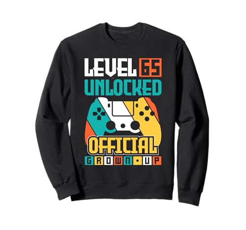 Consigue ahora Vintage 65 cumpleaños gamer 65 años regalos Cumpleaños 65 cumpleaños Sudadera Ofertas 2025 | regaloscumple.com