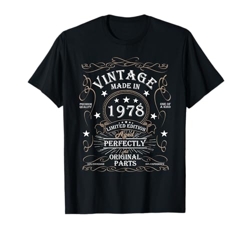 Comprar 46 cumpleaños hombre mujer 46 años 1978 regalo cumpleaños Camiseta Top Promoción Precio 2024 | regaloscumple.com