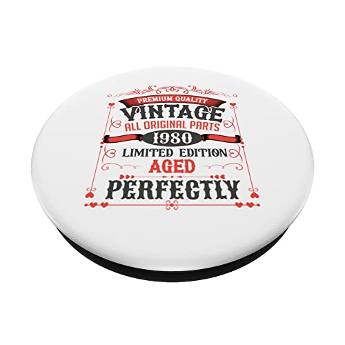 Oferta Flash 1980 Vintage All Orginal Partes Envejecido Perfectamente Divertido Cumpleaños PopSockets PopGrip Intercambiable