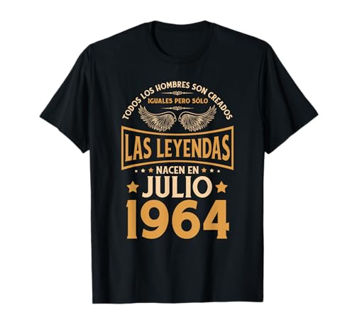 Comprar Cumpleaños Hombre Regalos Las Leyendas Julio 1964 Camiseta Ideas para regalar Top Precio 2024 | regaloscumple.com