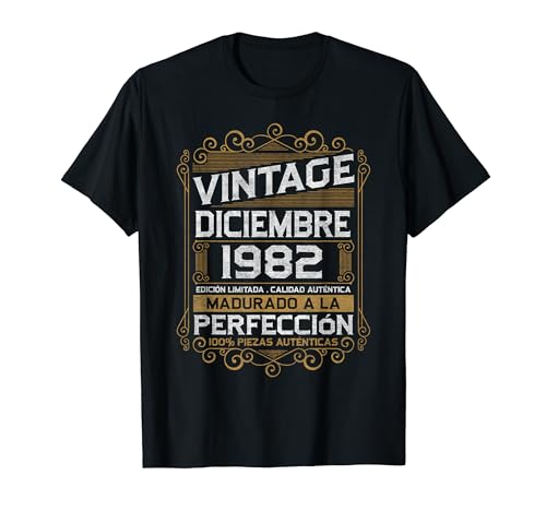 Oferta Diciembre Vintage 42 Cumpleaños Camiseta