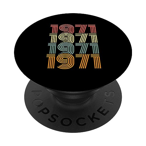 Comprar Vintage 1971 para hombres idea regalo para 52 Promoción cumpleaños 52 años PopSockets PopGrip Intercambiable Ofertas 2025 | regaloscumple.com