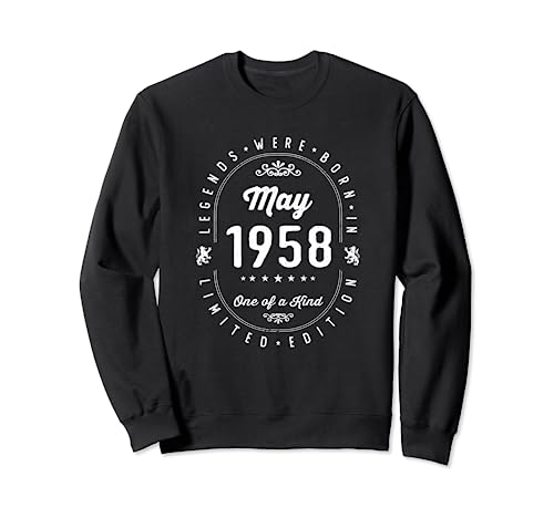 Comprar Legends Were Born In May 1958 Cumpleaños Navidad Sudadera Rebajas 2024 | regaloscumple.com
