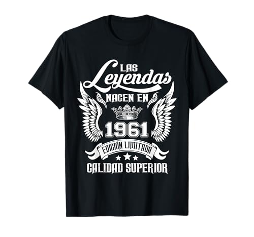 Comprar Cumpleaños Promoción 63 Años Las Leyendas Nacen En 1961 Camiseta Rebajas 2024 | regaloscumple.com