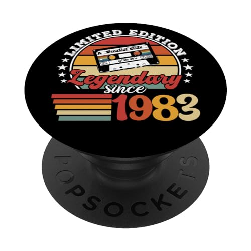 Consigue ahora BlackFriday Fiesta cumpleaños nacido en 1983. Año cumpleaños 1983 PopSockets PopGrip Intercambiable Rebajas 2025 | regaloscumple.com
