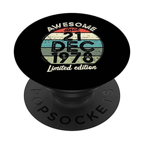 Consigue ahora Camiseta cumpleaños 45 años 21 Catálogo diciembre 1978 45 cumpleaños PopSockets PopGrip Intercambiable Ofertas 2024 | regaloscumple.com