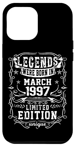 Consigue ahora Carcasa para iPhone 12 Pro Max Cumpleaños Marzo 1997 Ideas para regalar Edición Limitada Regalo March 1997 Top Precio 2025 | regaloscumple.com