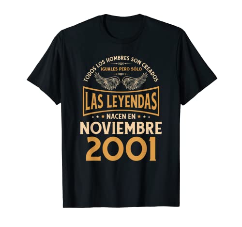 Comprar Cumpleaños Hombre Regalos Las Leyendas Noviembre Navidad 2001 Camiseta Ofertas 2024 | regaloscumple.com