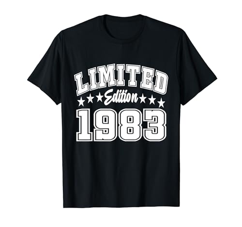 Consigue ahora Edición limitada 1983 Cumpleaños 1983 Edición Cumpleaños Camiseta Cumpleaños Ofertas 2024 | regaloscumple.com