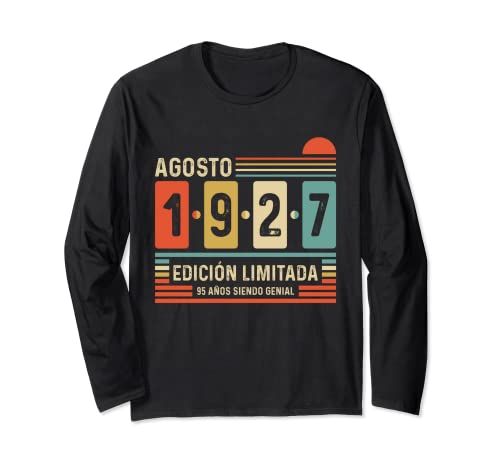 Consigue ahora Navidad 95 Años Agosto 1927 Leyenda Regalo 95 Cumpleaños Manga Larga Ofertas 2024 | regaloscumple.com