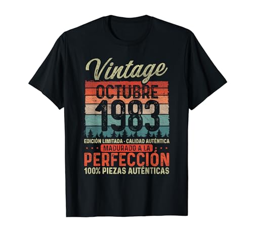 Oferta Octubre Vintage 41 Cumpleaños Camiseta