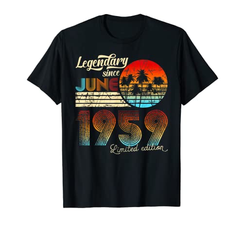 Comprar Cumpleaños BlackFriday Legendary Since junio 1959 Regalo. Camiseta Top Precio 2024 | regaloscumple.com