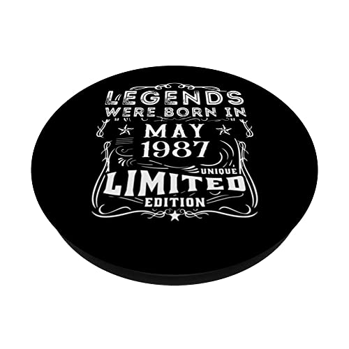 Comprar ahora Cumpleaños Mayo 1987 Edición Limitada Regalo Legend May PopSockets PopGrip Adhesivo