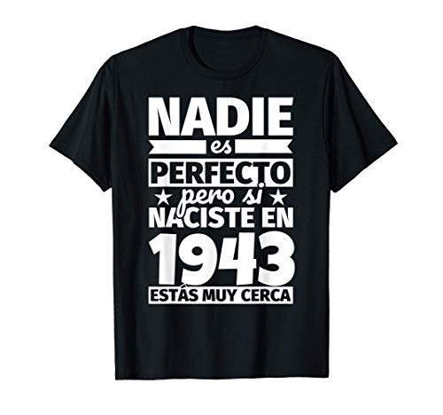 Consigue ahora 1943 cumpleaños divertido regalo cumpleaños Camiseta Ideas para regalar Top Precio 2024 | regaloscumple.com