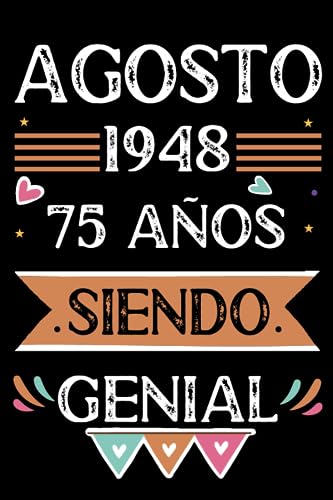 Comprar CUADERNO Agosto 1948 75 Años Siendo Genial: Libro visitas Promoción cuaderno 110 páginas felicitaciones idea regalo regalo Para la esposa novia mujer La madre Rebajas 2024 | regaloscumple.com