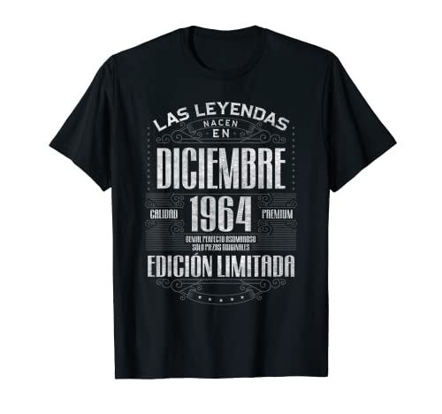 Consigue ahora Las Leyendas Nacen En Catálogo Diciembre 1964 59 Años Cumpleaños Camiseta Top Precio 2025 | regaloscumple.com