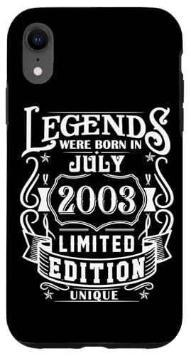 Comprar Carcasa para iPhone XR Cumpleaños Julio 2003 Edición Limitada Ideas para regalar Regalo Legend July Ofertas 2025 | regaloscumple.com