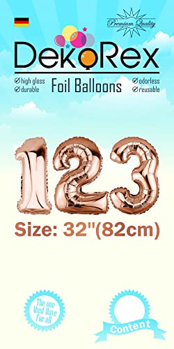 Mejores precios DekoRex Globo de papel de aluminio oro rosa 82 cm