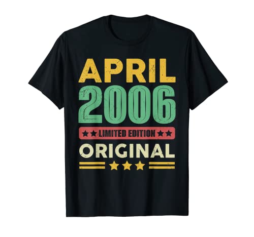 Consigue ahora Fiesta Cumpleaños cumpleaños 16 vintage abril 2006 Camiseta Ofertas 2025 | regaloscumple.com